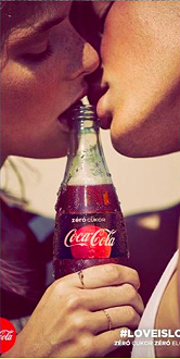 Coca-Cola Zero Sugar - #loveislove - Kiss