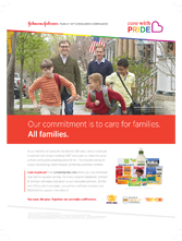 Johnson & Johnson - Our commitment is to care for families. All families.