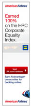 American Airlines - AA Earned 100% of the HRC Corporate Equality Index