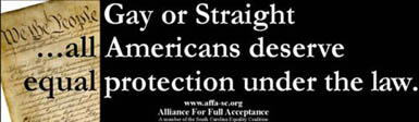 Alliance for Full Acceptance - Gay or Straight...All Americans Deserve The Same Protection Under The Law