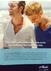 Alaska Airlines - The LGBT community has come so far. Let us fly you the rest of the way.