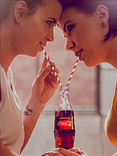 Coca-Cola Zero Sugar - Love Is Love (women with straws)