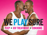 Health awareness - We Play Sure - Black Male Couple