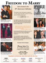 LGBTQ issues awareness - 40th Anniversary Celebration Invitation