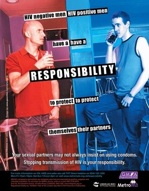 LGBTQ health awareness - HIV is a Responsibility (Bar)