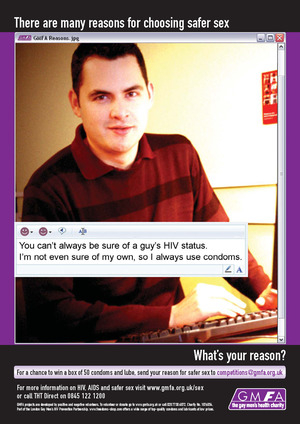 LGBTQ health awareness - Unsure of HIV Status Use a Condom
