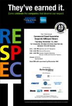 Commercial Closet advertising - Corporate AdRespect Honors 2007