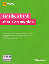 Washington Mutual/WaMu - Finally, A Bank That's On My Side